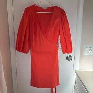 Never been worn sundress from just fab. Orange sundress size XXL from JUSTFAB.